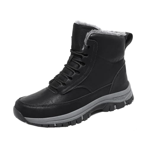 ☆ハイカット 防水 防滑 裏起毛 スノーブーツ 雪靴 男女兼用 27cm 茶 スノーブーツ メンズ レディース ブーツ スノーシューズ 防水