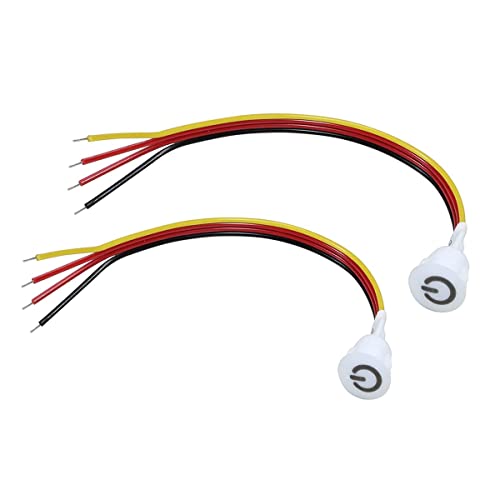 Losueeun 2 interruptores reguladores táctiles DC3,7 V 5 V 12 V sensor de atenuación continua para luz LED, caravana, armario, armario y rayas