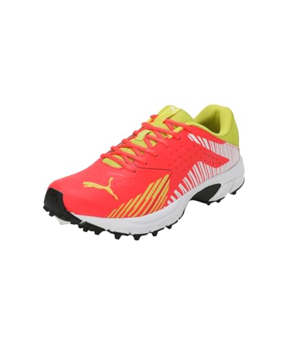 PUMA Cricket Power, Male/Unisex Shoes, Red Blast-Nrgy Yellow, 40.5 EU