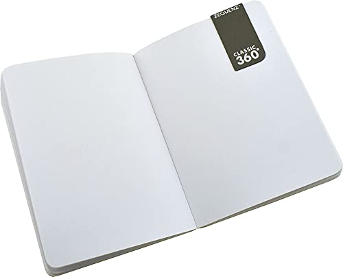 Carnet de notes Zequenz 360 à pages blanches carnet rouge souple et incassable pour dessin