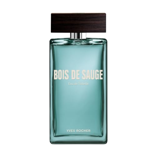 Yves Rocher BOIS DE SAUGE woda toaletowa dla mężczyzn – intensywny aromatyczny zapach z szałwią, drewnem gwajakowym i paczulą – orzeźwiająca i mocna – 100 ml