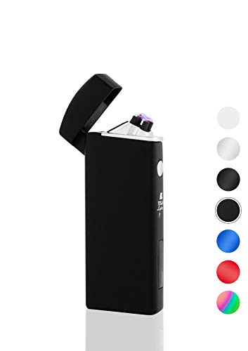 TESLA Lighter T14 - Lichtbogen-Feuerzeug elektronisches Feuerzeug matt schwarz