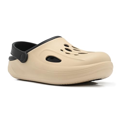 Image of Classic EVA Sports Clogs for Men & Women | Casual Lightweight Breathable Waterproof Anti-Skid Slip-On Clogs with Adjustable Back Strap | Comfortable Garden Walking Clogs Footwear | TCG-6004