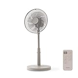 [山善] 扇風機 リビング DCモーター 静音 リモコン付き 左右自動首振り 風量切替9段階 入切タイマー付 グレージュ YLX-DJD30E(GR)