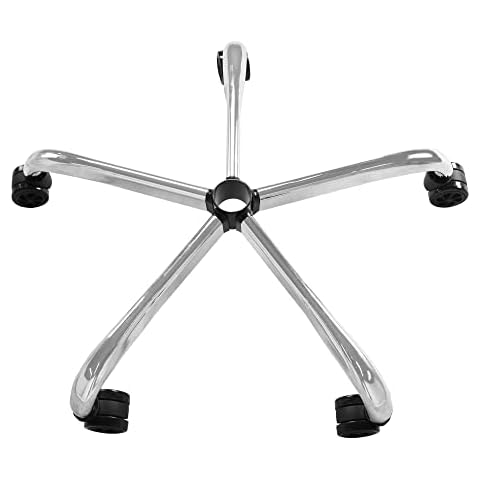 Frassie 25 Inch Office Chair Metal Base Replacement Heavy Duty 2500 Lbs Universal Computer Chair Base Part with 5 Casters Cover