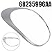 Right Taillight Lamp Trim Ring Exterior Cover Replacement for Fiat 500L 2014-2020, OEM 68235996AA 77366441, Replacement Exterior Fender Part, Wear-Resistant Car Rear Light Surround Frame Silver