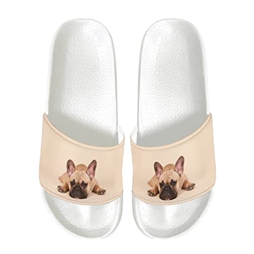 Coloranimal Ciabatte infradito unisex alla moda per interni e piscina, Bulldog francese., 36 EU