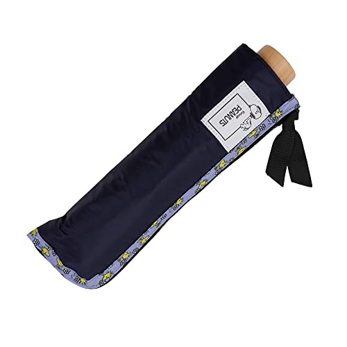 小川(Ogawa) 日傘 折りたたみ傘 レディース 遮熱 遮光 UVカット 99%以上 50cm 6本骨 手開き ピーナッツ フラワー はっ水 裏面ポリウレタンコーティング パイピングプリント 56151