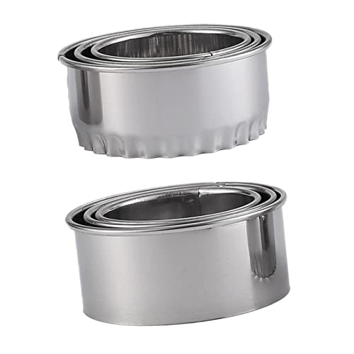 Ciieeo 1set Stainless Steel Dumpling Cutter Set Teeth Shapes Kitchen Gadget for Effortless Dough Cutting and Sealing and for Homemade Delicacies 6pcs