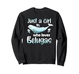 Photo Gallery just a ragazza che ama belugas whale dolphin lover donne bambini felpa Photo Gallery just a ragazza che ama belugas whale dolphin lover donne bambini felpa