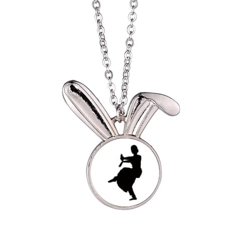 Collier lapin paon Dancer Art idée cadeau anniversaire femme unique