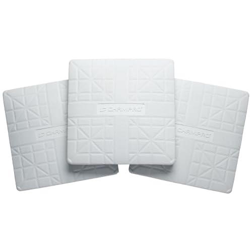 CHAMPRO Molded Rubber Baseball/Softball Bases (Set of 3)