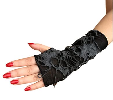 Amazon.co.jp: パンク系手袋 コスプレ グローブ 指なし レディース