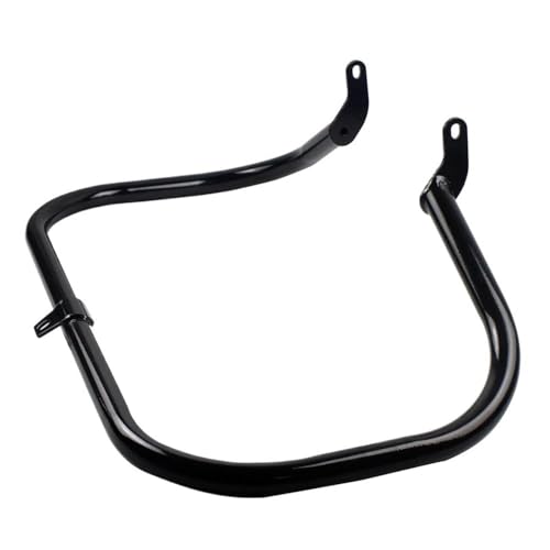 Barre de protection moteur 1 1/4" noir et chrome pour moto Softail FLST