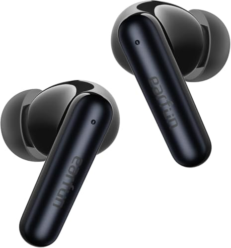 Image of EarFun Air Pro 4i Noise Cancelling Wireless Earbuds, Hi-Res Sound with LDAC, 6 Mics AI ENC Clear Call, 40H Playtime, Multipoint Connection, Surround Sound, Bluetooth 5.4, Wireless Charging,Black