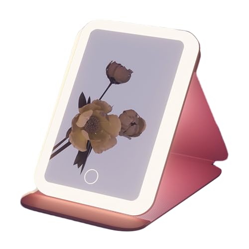 Miroir de voyage illuminé tactile rechargeable et compact
