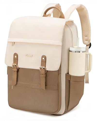 LOVEVOOK Laptop Backpack for Women Vintage Travel Backpack Purse Airline Approved 15.6 Inch Large Computer Backpack Fashion Teacher Nurse Bag for Work Business College