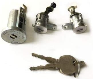 Ignition Cylinder & Door Lock Key Set compatible with Isuzu Npr Nqr Nkr Elf 1994-2007