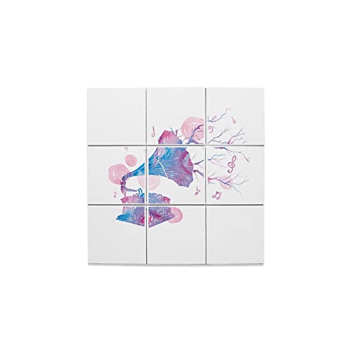 Carreaux céramique phonographe 32,4x32,4 cm abstrait