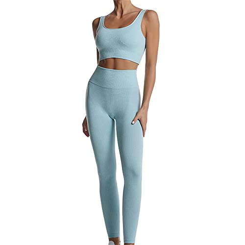 Soutien-gorge de sport et leggings pantalons d'exercice sans couture