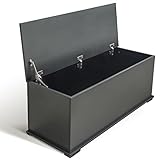 Nicemoods 40" Storage Chest Trunk Modern Wood Chest Kids Toy Box Organizer with Lift Top and 2 Safet