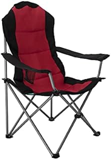 Homecall 30191 Folding Camping Chair with Cup Holder - 109.0 cm*60.0 cm*86.0 cm, Black/Red