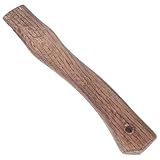 OATIPHO Ersatzstiel für Campingaxt 27cm aus Karbonisiertem Quercus Acutissima Holz mit Ergonomischem Tigerkopfgriff für Holzbearbeitung