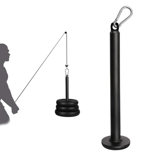 Favuit Weight Loading Pin with Carabiner Fitness Weight Lifting Pin fit 1 inch Standard / 2 inch Olympic Weight Plates Pulley Cable System Attachment for Home Gym Muscle Strength Training (Standard)