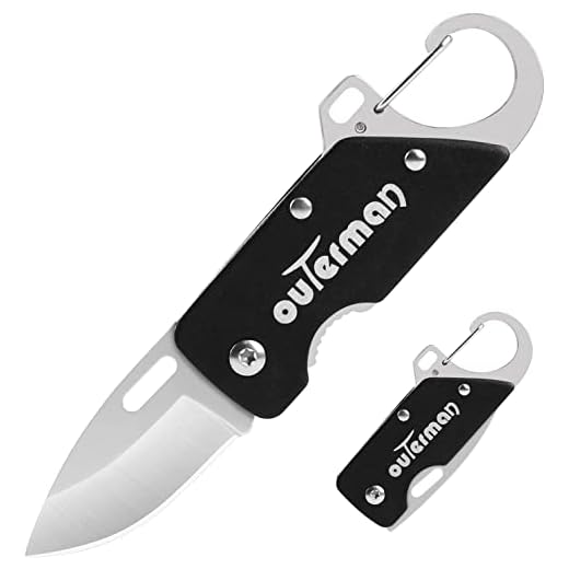 Outerman Folding Knife with Clip, Mini EDC Cool Sharp Tactical Folding Pocket Knife Multi-functional EDC Knife for Outdoor Camping Hiking Hunting