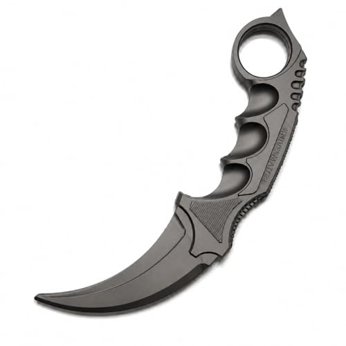 Knivesmatter csgo Rubber Knife Trainer for Martial Arts Practice and Cosplay Designed (Blackout)