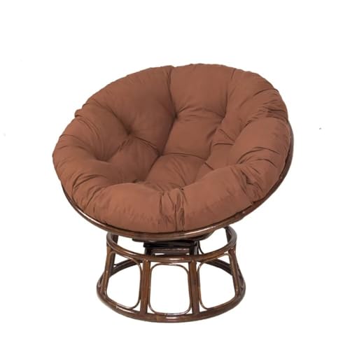 Aomkmi Round Papasan Chair Cushion Overstuffed Hammock Seating Cushion Rocker Chair Pads for Hanging Egg Chair Folding Garden Sofa Tatami Mat Patio Garden Swing Chair
