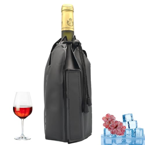 Manga enfriadora de vino, funda enfriadora de vino, enfriador de botellas de vino, refrigeración de vino.