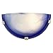 Produktbild Brilliant Mauritius Wandhalbschale, 1x E27 max. 53 W, Metall/Glas, blau 90105/03