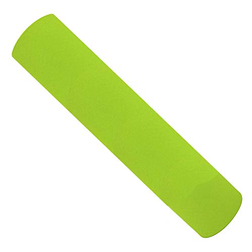 Image of IRIS TPE Fitness Non Slip Double Sided Mat for Hot Yoga Pilate Gymnastics (72 inch x 24 inches x 6 mm, Green and Purple)