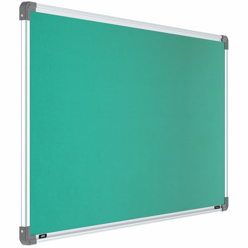 Image of Scholar Art Metis 2x4 Feet Fabric Pin Board for Study Table & Kids Room | Vibrant & Versatile Crape Cloth + High Density Soft Board for Pinning Photos, Sticky Notes & Reminders (Emerald Green)