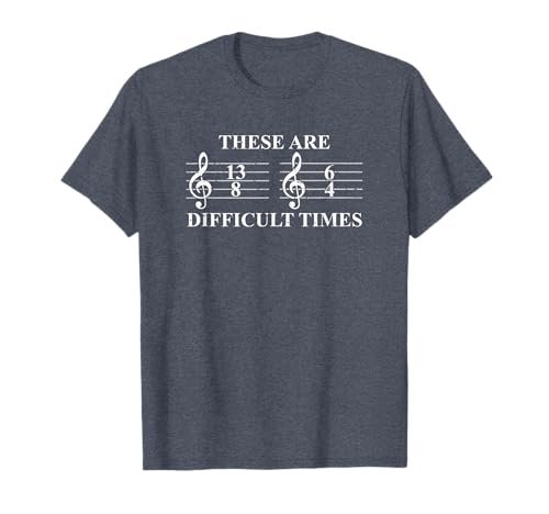 These are Difficult Times Music Lovers Gifts Men Women Teens T-Shirt