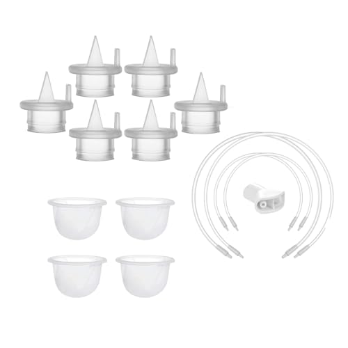 6 Duckbill Valves &4 Silicone Diaphragm &Tubes Compatible with Zomee Z1/Z2/BabyBuddha/NCVI 8782/8780 Breast Pump Replacement Pump Accessories