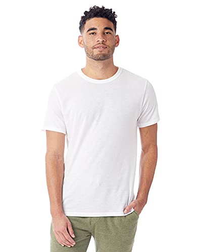 alternative apparel white v neck - Alternative Men's The Keeper T-Shirt, White, Large