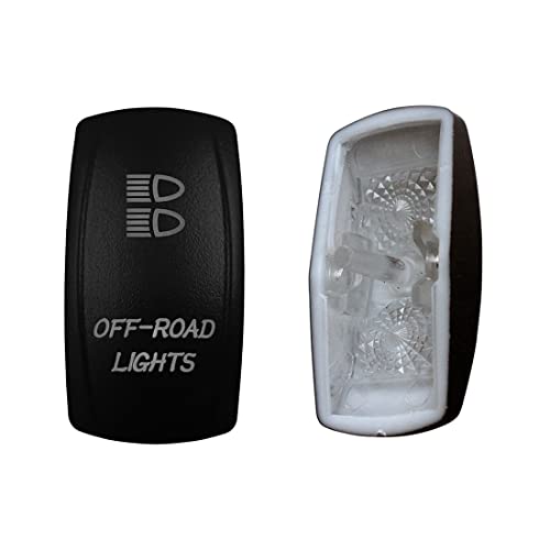 Image of Laser Etched Backlit Switch Cover Cap for Car Boat Dashboard Rocker Switch