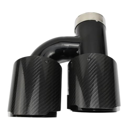 Tubo de escape doble de carbono para lucir coche deportivo en ciudad