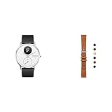 Nokia Steel HR Heart Rate & Activity Tracking Watch 36mm White Bundle with An Extra Leather Brown...