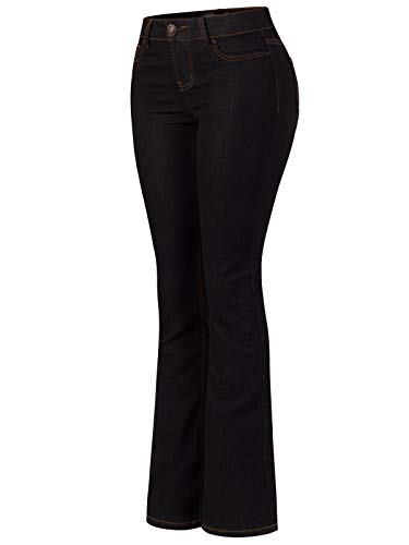 Design by Olivia Women's Ultra Stretchy Slim Fit Bootcut Jeans2