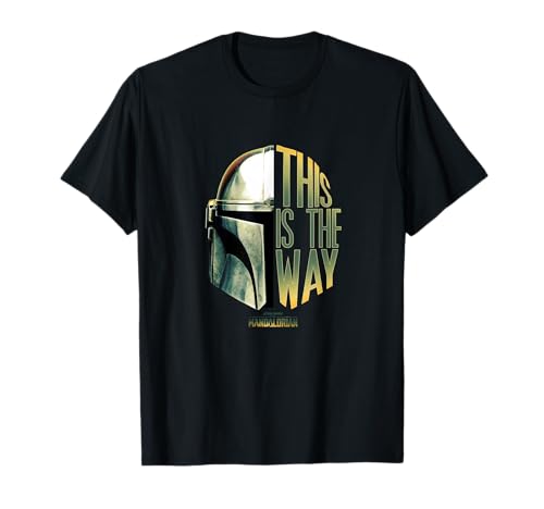 T-shirt Mandalorian Star Wars This Is The Way vêtement homme en coton à col rond