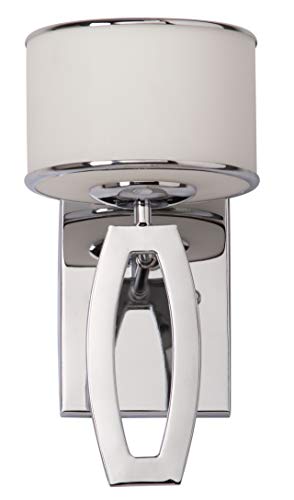 Safavieh Lighting Collection Lenora Modern Chrome Bedroom Bathroom Vanity Hallway Foyer Living Room Wall Sconce Set Of 2 (Led Bulb Included) #TOP1