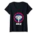 Mujer Elephant Zen AF - Meditación Zen Budista Yoga Camiseta Cuello V