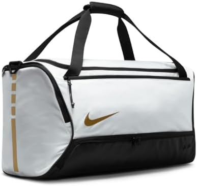 black and gold nike duffel bag