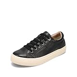 Taos Women's Plim Soul Lux Leather Sneaker Black - PLX-13994A-BLKL