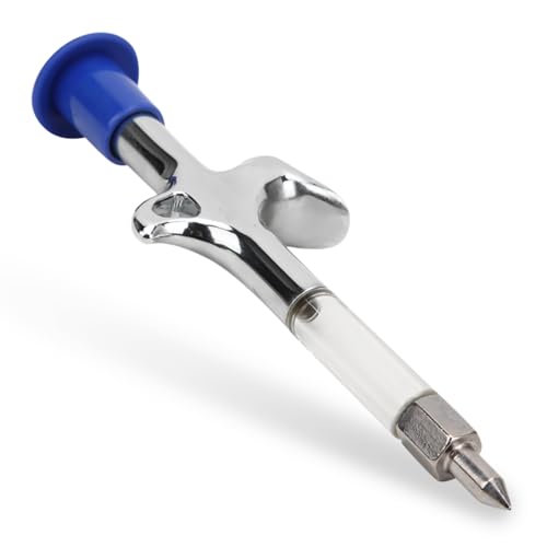 Agatige Pistola de Engrase, Pistola de Grasa para Bicicletas Aguja Inyector Grasa Acero Inoxidable Inyector Lubricante para Herramientas Grasa Bujes 5 Vías para Lubricación Cubo Inyector Lubricante