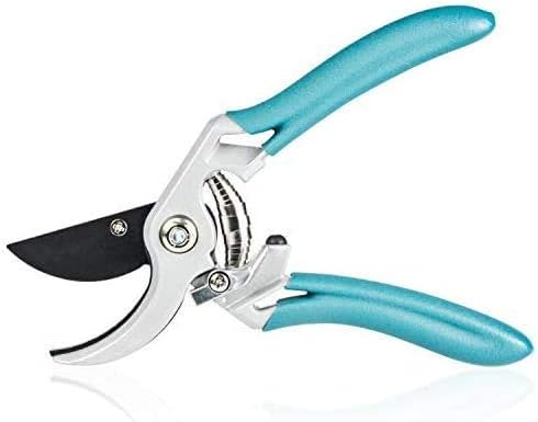BUTTERFLY LOVE 8" Sharp Garden Pruning Shears, Garden Hand Pruner Professional for Garden Work, Garden Scissors Pruning Shears Clippers, Bypass Pruning Shears for The Garden Plants (Blue)
