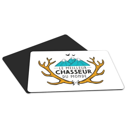 Sets de table caoutchouc antidérapant grand format chasseur x4